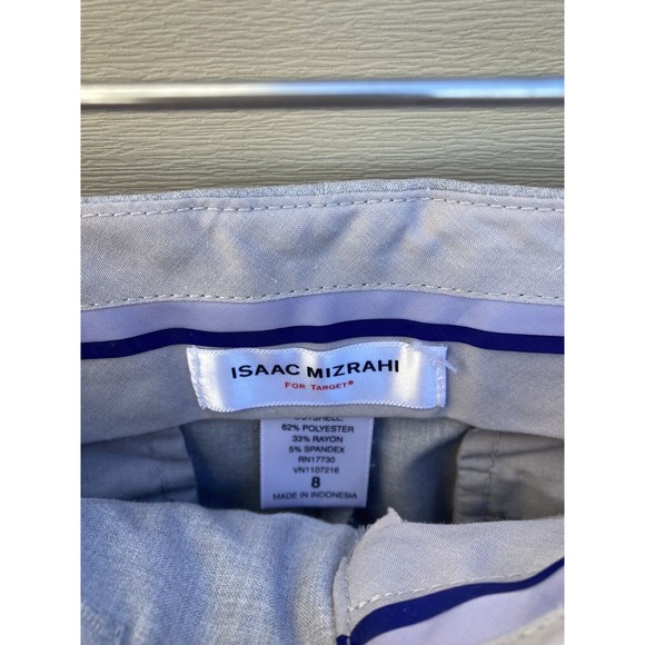 Issac Mizrahi forTarget Women Pants 8 Light Gray Mid Rise Bootcut Career Trouser - Picture 5 of 16